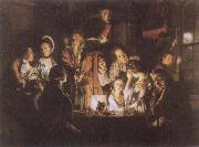 Joseph Wright An Experiment on a Bird in the Air Pump Sweden oil painting artist